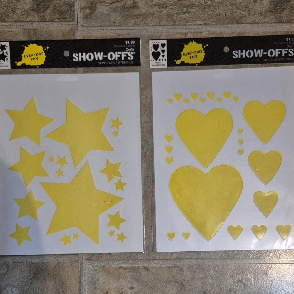 Lot of 18 Show-Offs Stencils – Letters, Floral, Words, DIY Craft Decor - Picture 7 of 10